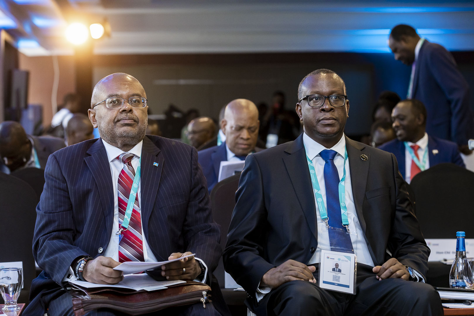Minisitiri w'Ubumwe bw'Abanyarwanda n'Inshingano Mboneragihugu, Dr Bizimana Jean Damascene (iburyo) ni umwe mu bitabiriye