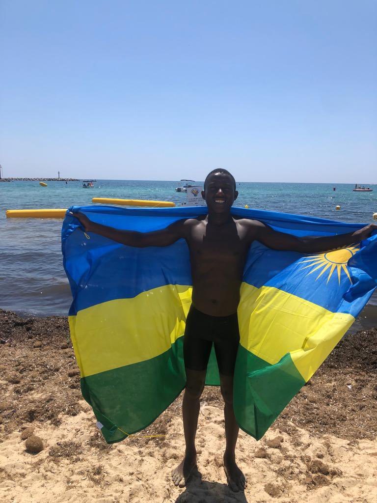 Dusabe Claude yabaye uwa gatandatu mu koga mu mazi magari