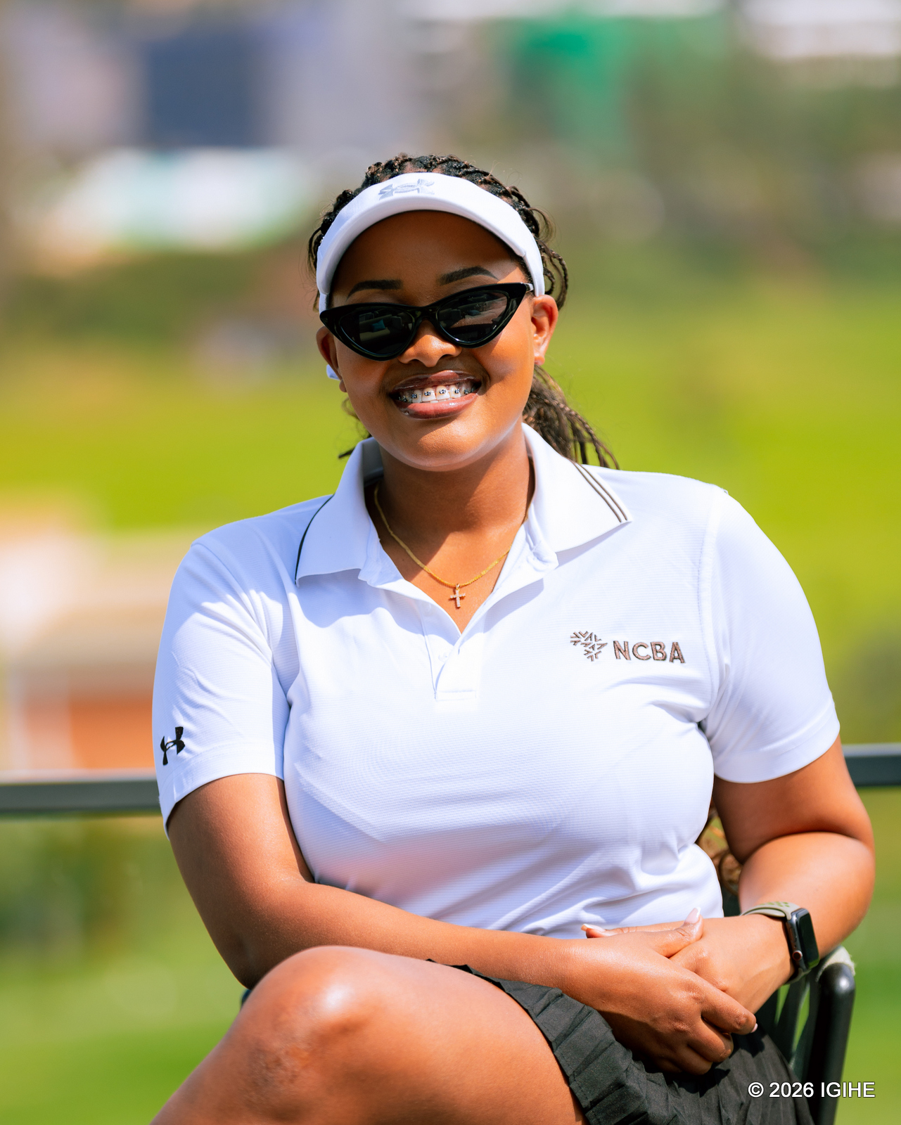 Akanigi Ishimwe Melissa ni we ufite agahigo ko gukina ikibuga cy'imyobo 18 cya Golf mu gihe gito