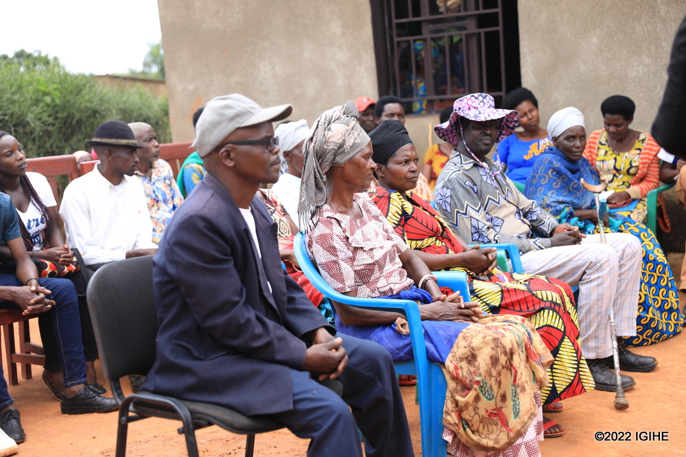 Abaturage bari muri gahunda zitandukanye z'ubumwe n'ubwiyunge bari babukereye