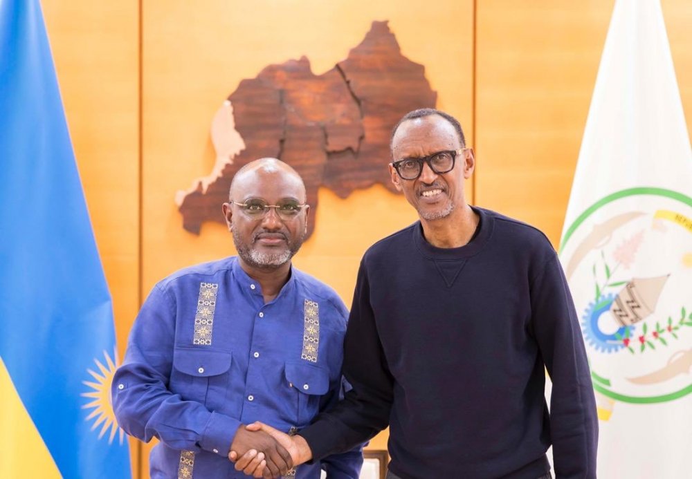 Ubwo Perezida Kagame yakiraga Amb. Ayebare mu mpera z'ukwezi gushize