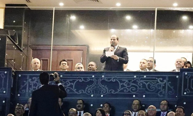 Perezida wa Misiri, Abdel Fattah el-Sisi yahaye ikaze ibihugu byose byitabiriye CAN 2019