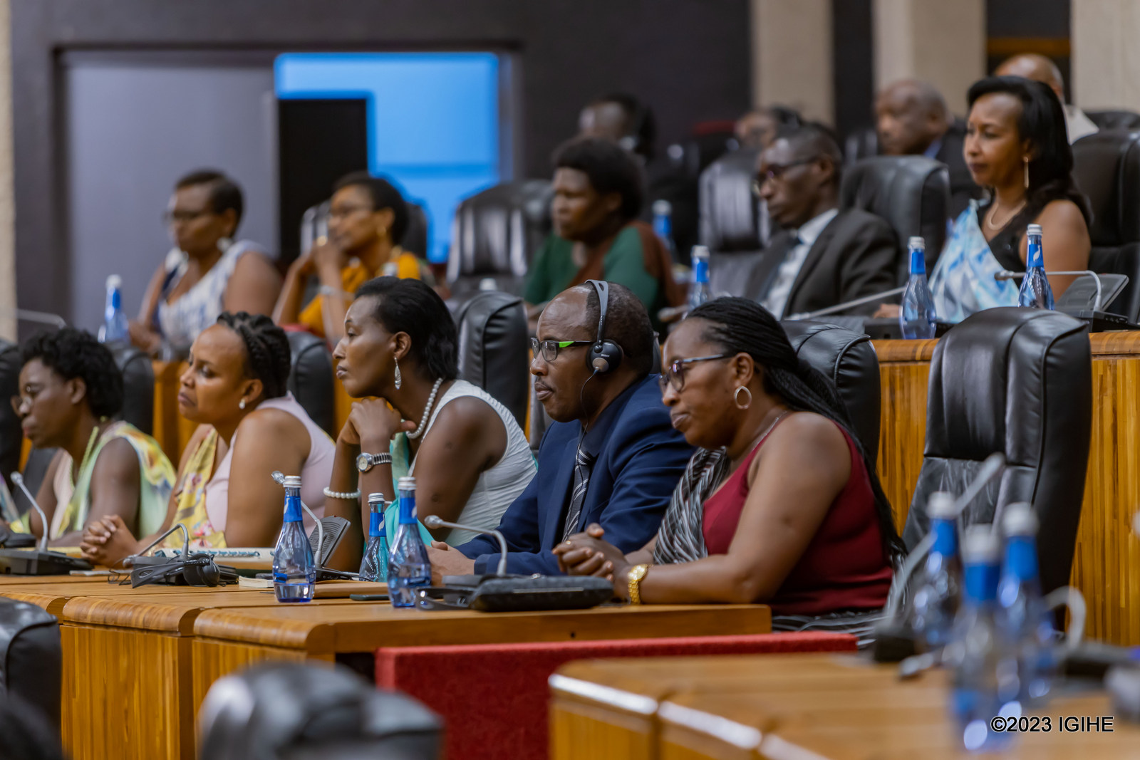 Abagize inteko ishinga amategeko y'u Rwanda bari babukereye kwakira Perezida Nguesso