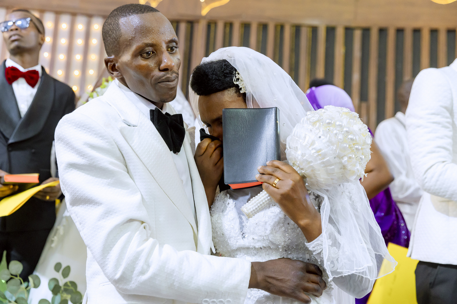 Amarangamutima yabo yazamutse ku bwo gukorerwa ibirori by'ubukwe