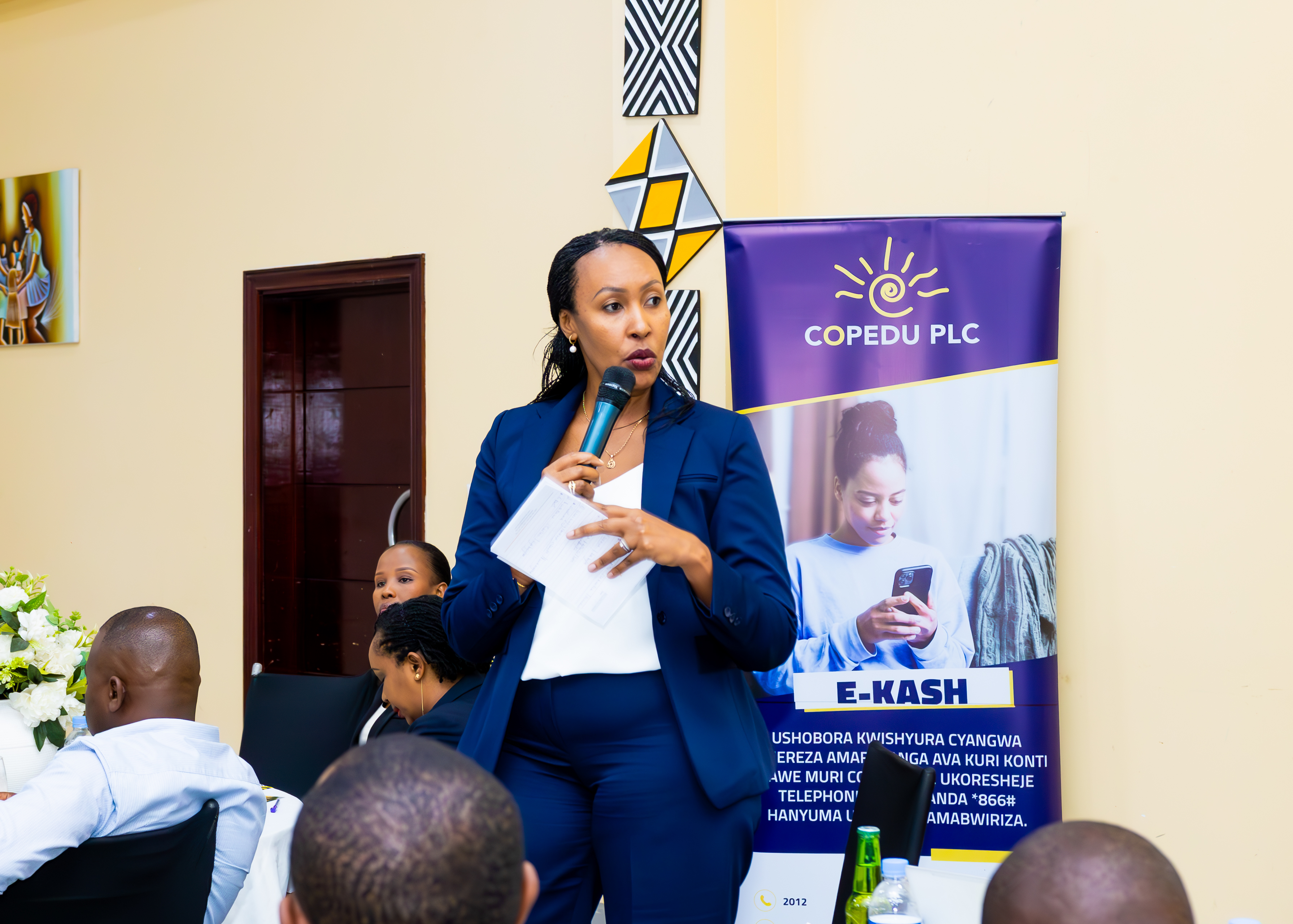Umuyobozi Mukuru wa Cpedu Plc, Raissa Muyango yijeje abakiliya bayo ko mi minsi mike bazajya bayikoresha bishyura imisoro