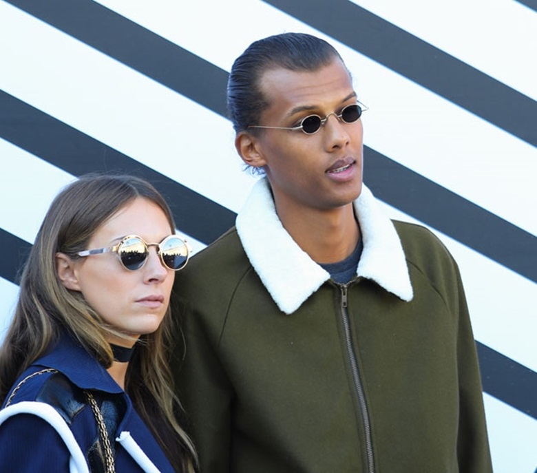 Stromae n'umugore we Coralie Barbier ubwo baheruka kwitabira Paris Fashion Week