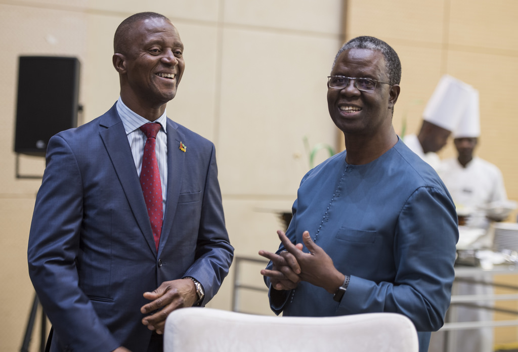 Umuyobozi wa One UN, Fode Ndiaye (iburyo) yitabiriye iki gikorwa