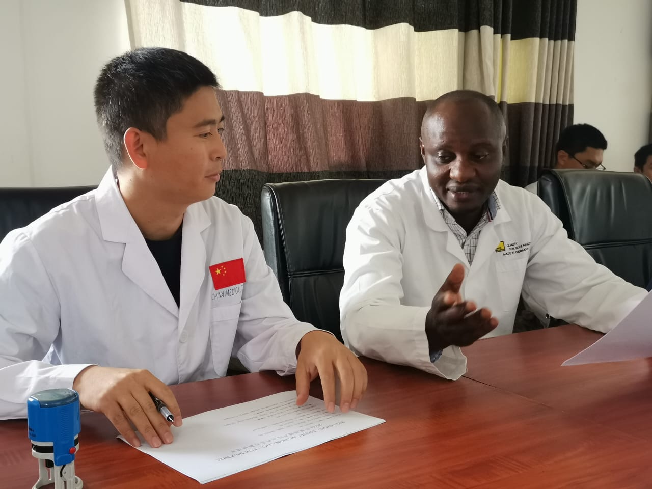 Dr Hanyurwimfura Damascene yashimiye u Bushinwa ku nkunga yahawe ibitaro bya Masaka
