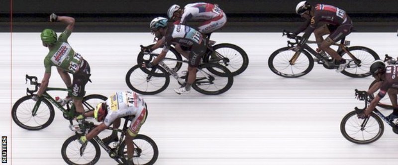 Andre Griepel yabatanze ku murongo, Cavendish na Peter Sagan bamuri inyuma