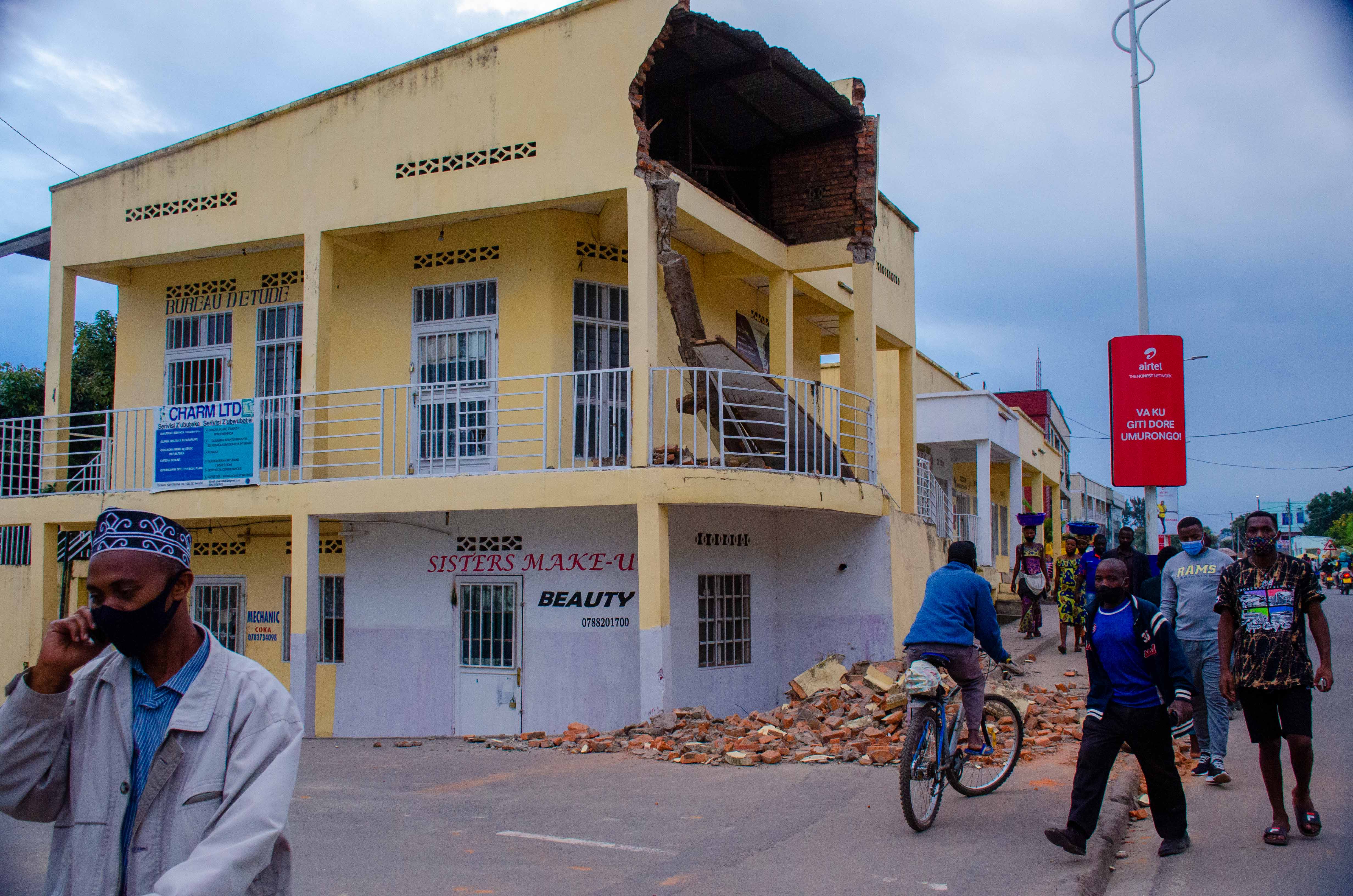 Inzu zangiritse bitewe n'umutingito mu Karere ka Rubavu