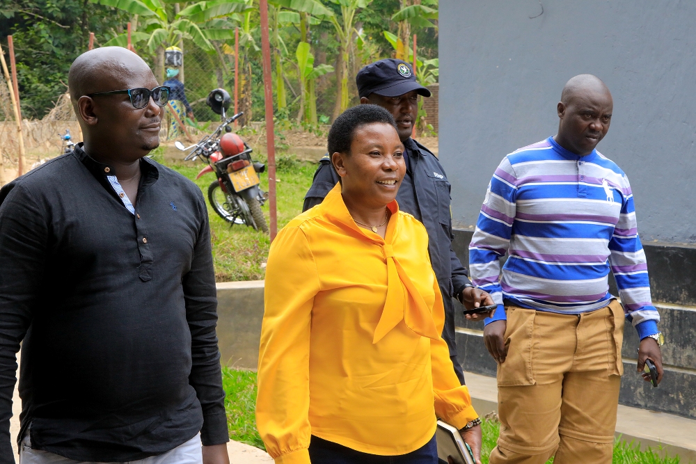 Ubwo abayobozi batandukanye bageraga ahabereye iki gikorwa