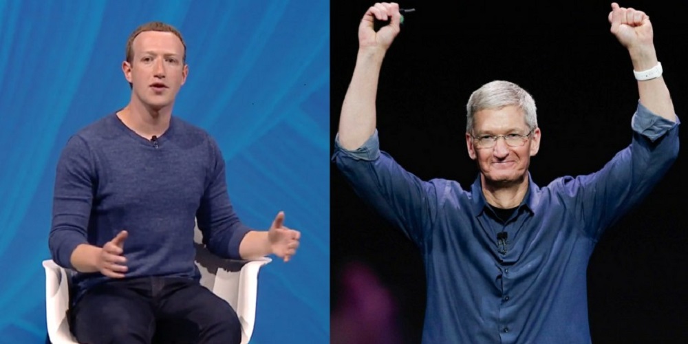 Mark Zuckerburg uyobora Facebook na Tim Cook uyobora Apple ntibacana uwaka ku ngamba nshya za Apple