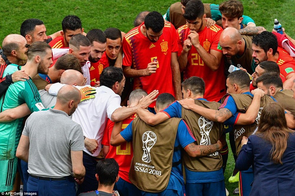Abakinnyi ba Espagne mbere y'iminota 30 y'inyongera