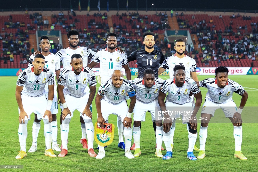 Abakinnyi ba Ghana babanje mu kibuga