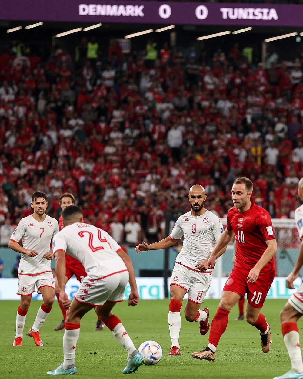 Abakinnyi ba Tunisia bakinnye umukino wo kugarira