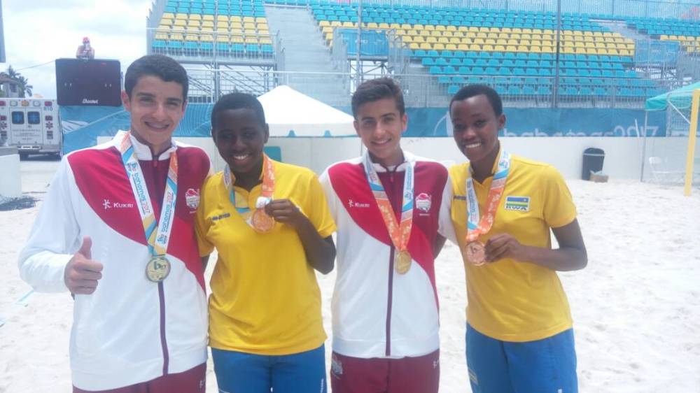 Abakinnyi b'u Rwanda bakoze akazi gakomeye batsinda Ecosse, bahita begukana umudali wa Bronze