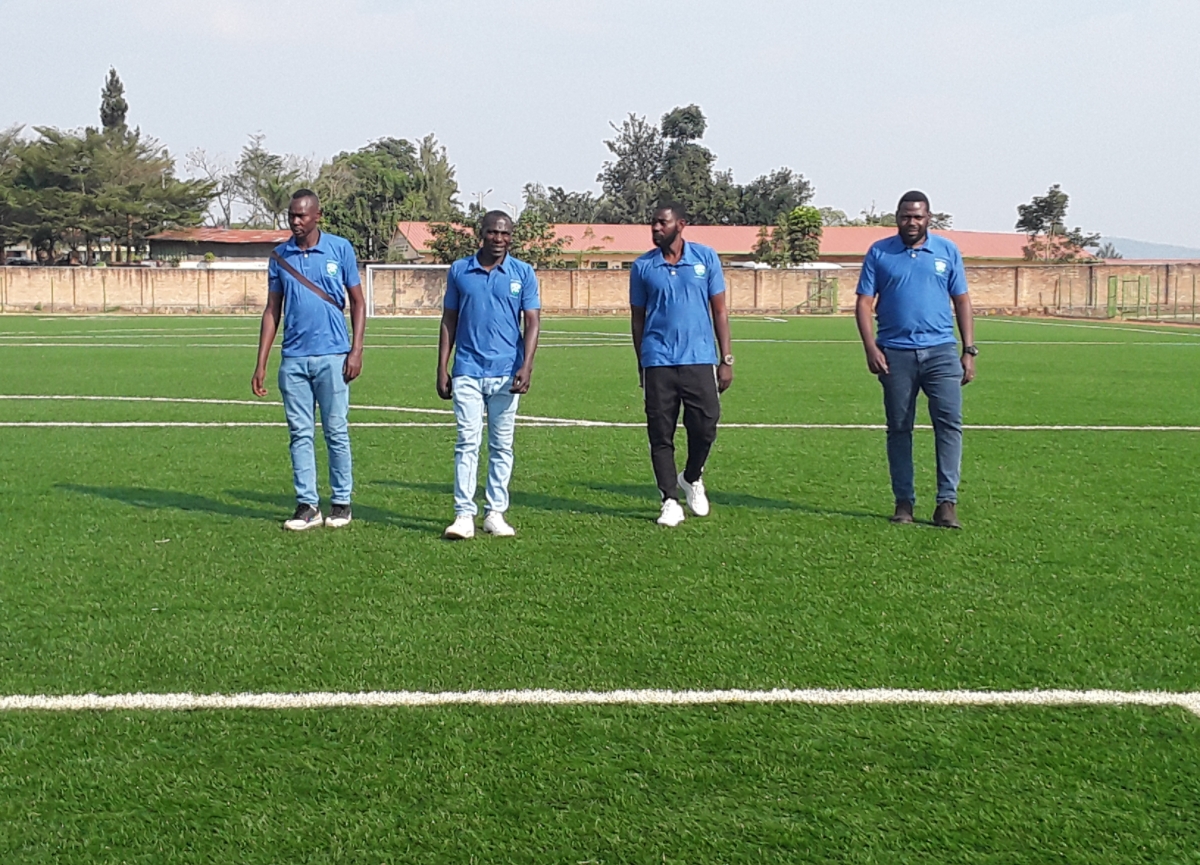 Abatoza bashya bazajya bakoreshereza imyitozo ku kibuga gishya cya Kamonyi