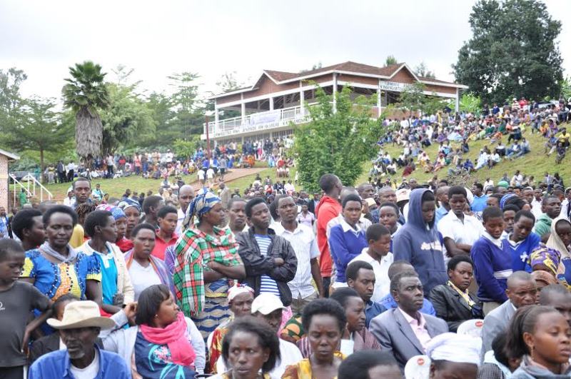 Uwo muhango wo kwibuka witabiriwe n'abaturage benshi bo mu karere ka Kamonyi