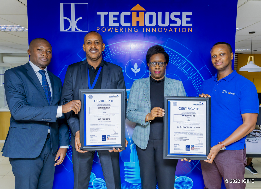 Abayobozi ba BK Techouse na BK Group Plc bakira ibyemezo by'ubuziranenge
