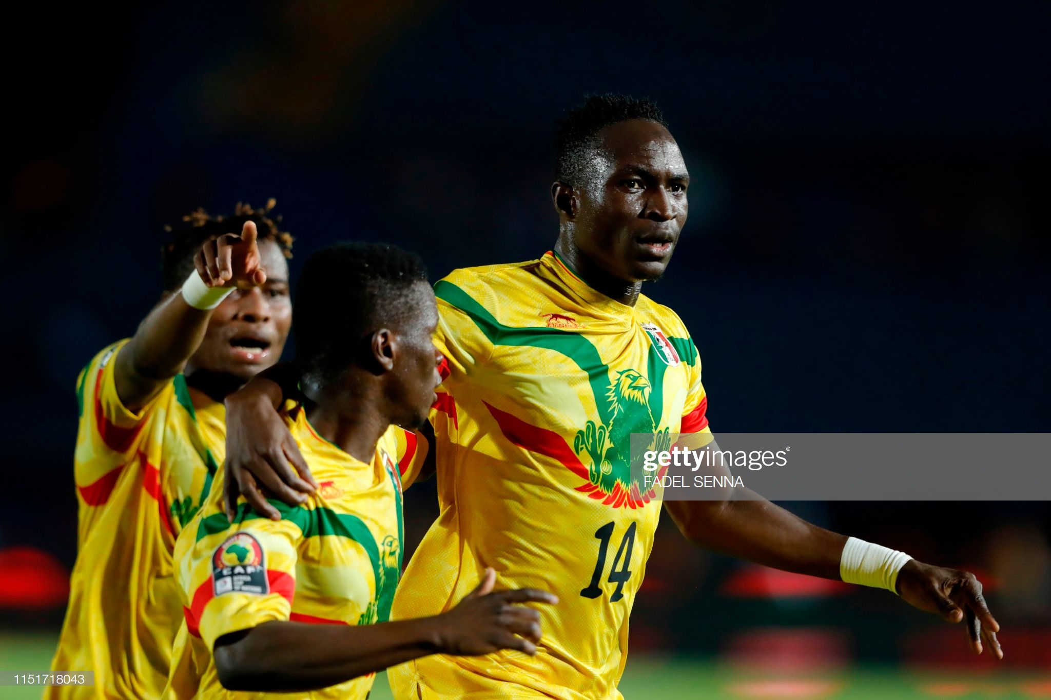 Adama Traore wa Metz nyuma yo gutsinda igitego cya kane cya Mali