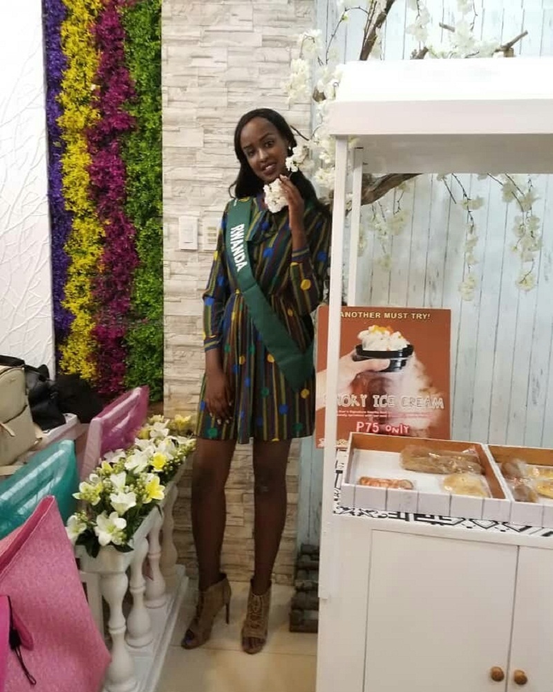 Miss Umutoniwase aherutse guhagararira u Rwanda muri Miss Earth