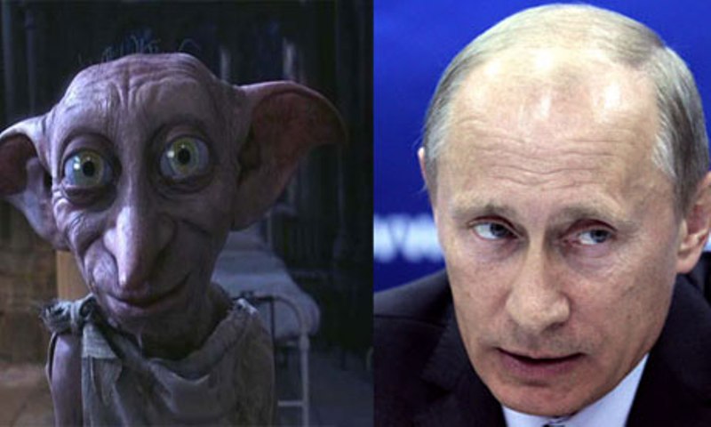 Aka gasimba (ibumoso) Boris yavuze ko gasa na Putin (iburyo)