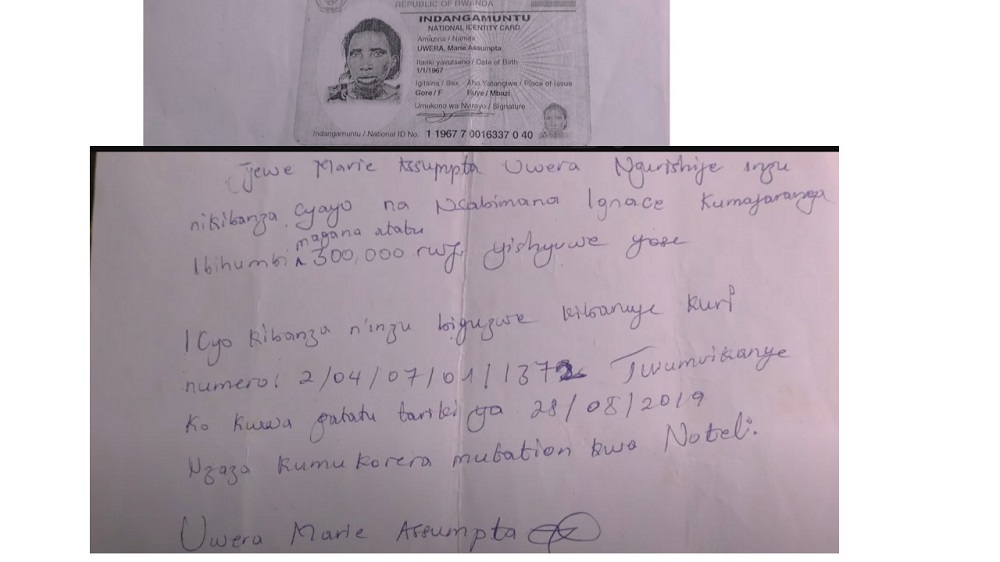Amasezerano y'ubugure y'isambu ya Uwera Marie Assoumpta