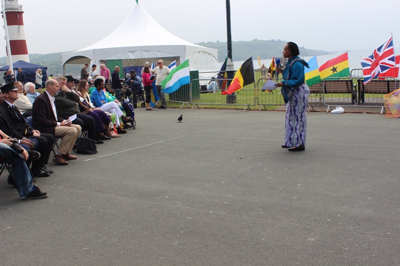 Ambasaderi Yamina ageza jambo ku bitabiriye igiterane