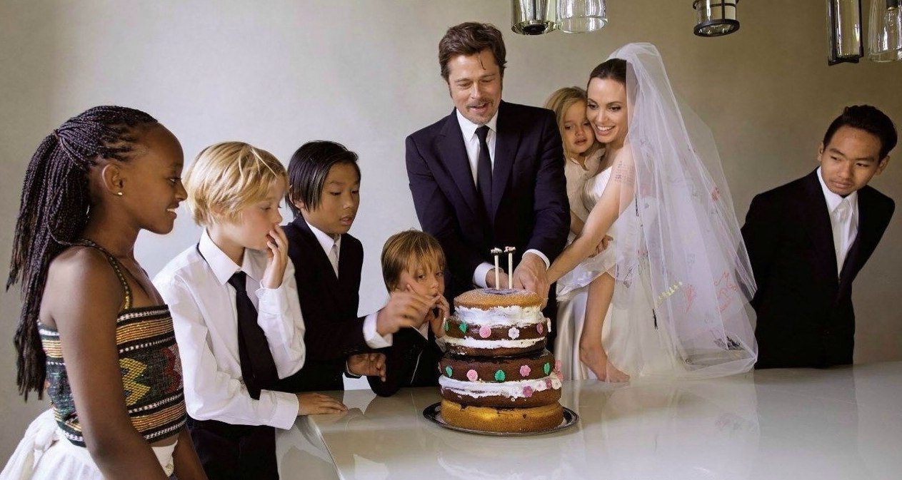 Angelina Jolie na Brad Pitt ku munsi w'ubukwe bwabo