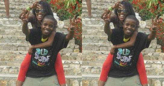Jay Polly hambere. Aha yari kumwe n'umukunzi we.