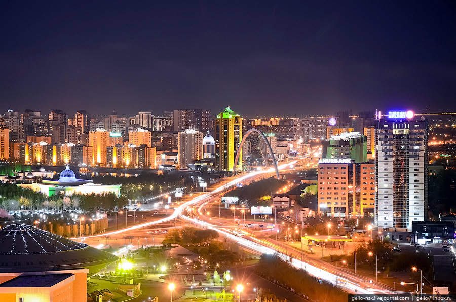 Ni uko Umujyi wa Astana ugaragara nijoro