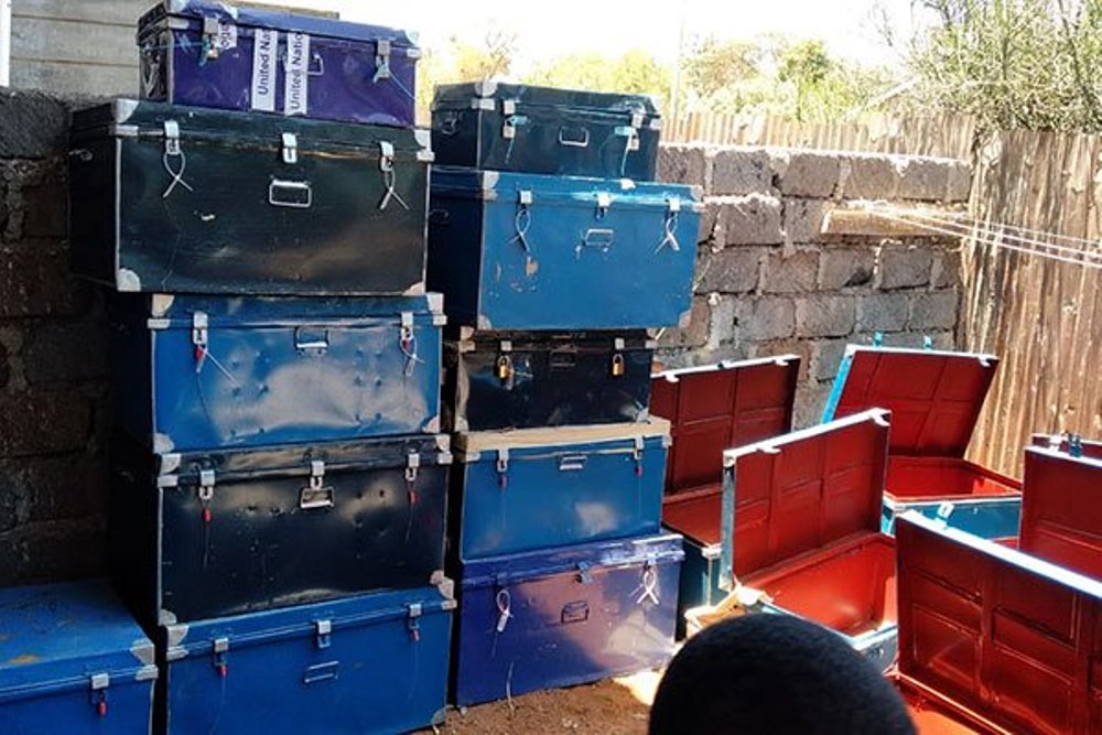 Aya mafaranga yari abitswe muri aya masanduku