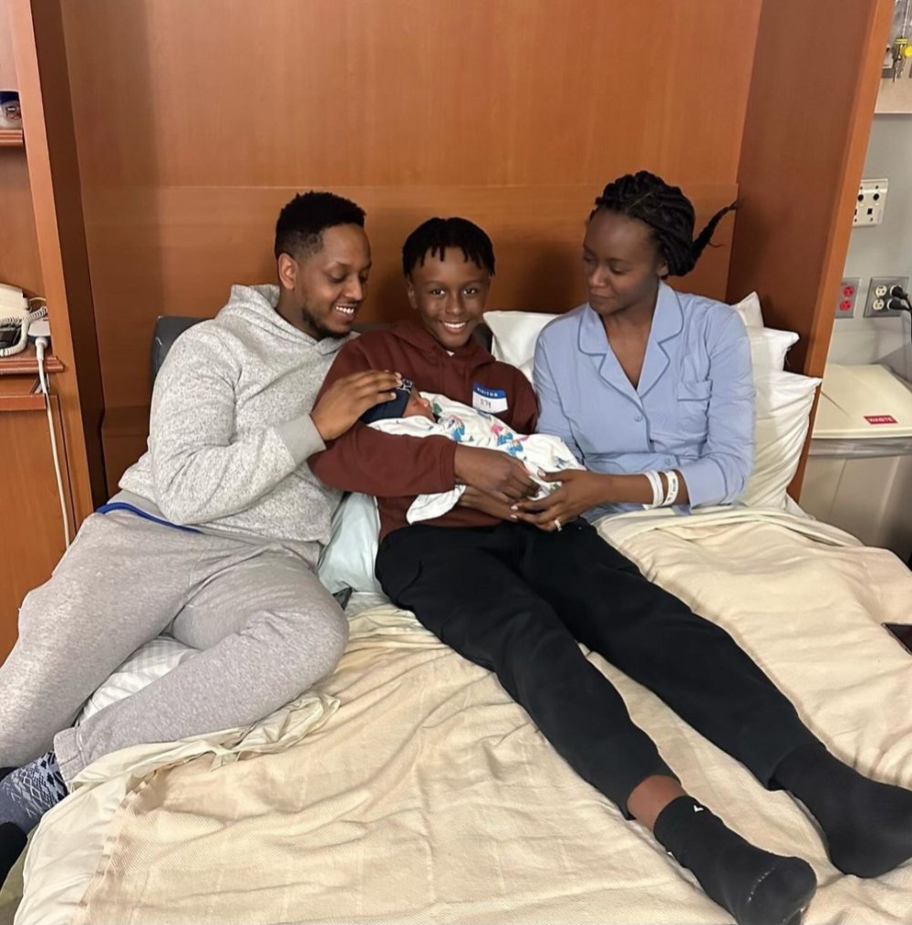 Bahati Grace, imfura ye n'umugabo we bishimiye kunguka umwana mu muryango wabo