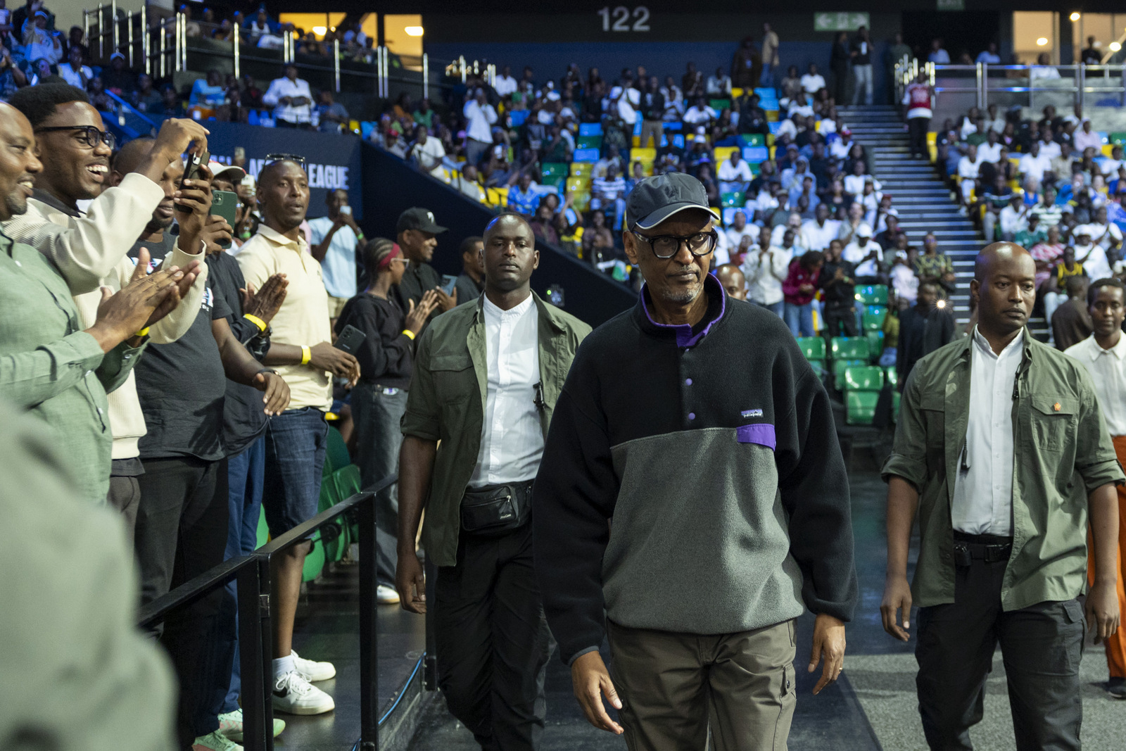 Ubwo Perezida Paul Kagame yageraga muri BK Arena