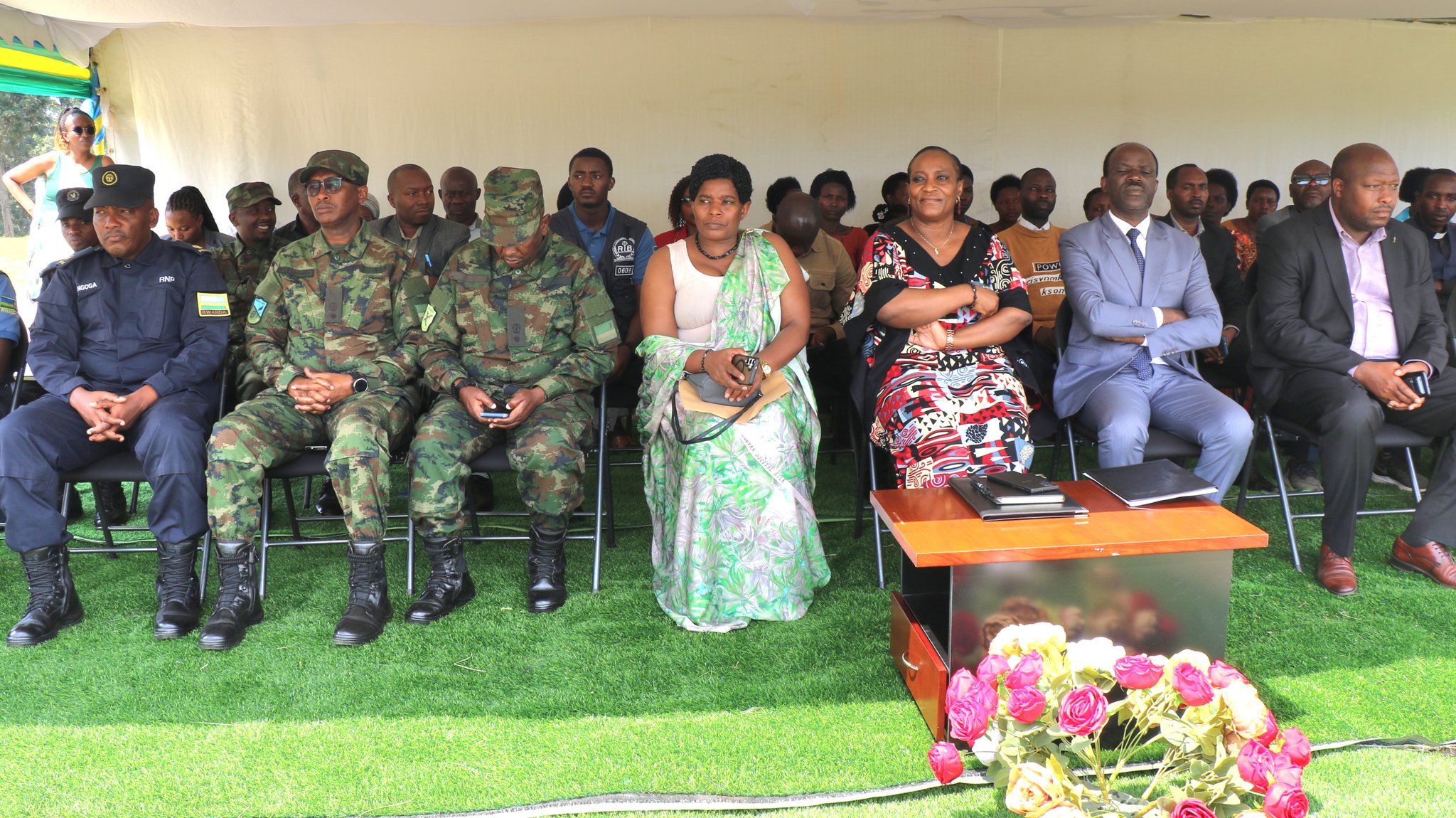 Bamwe mu bayobozi bitabiriye isozwa ry'icyumweru cy'umuryango