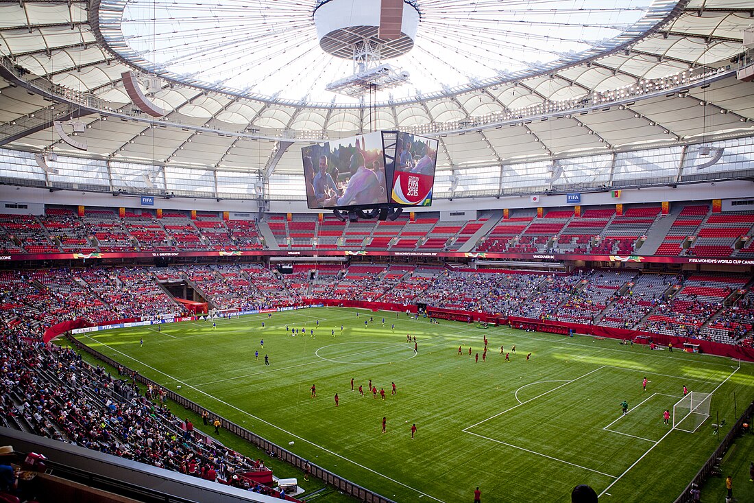 BC Place imwe muri stade zizakira imikino y'igikombe cy'Isi