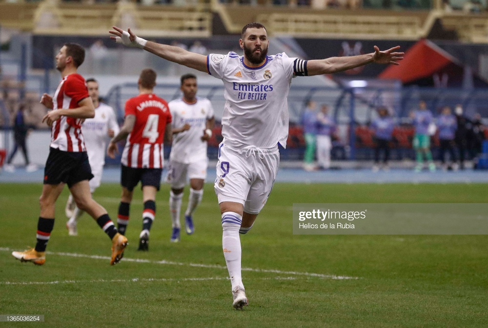 Benzema mu byishimo nyuma yo gutsinda penaliti