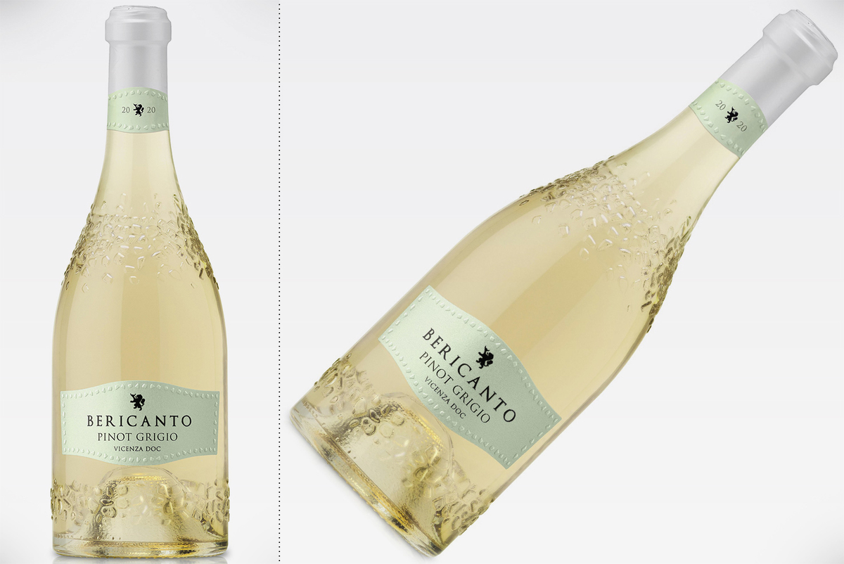 Umuvinyo wera cyangwa se Bericanto Pinot Grigio, wengwa mu mizabibu isa icyatsi cyangwa se umuhondo bakuyeho ibishishwa