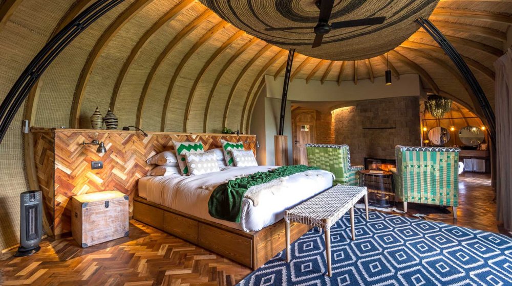 Bisate Eco Lodge iherereye mu Kinigi mu karere ka Musanze hafi neza na Pariki y’Ibirunga
