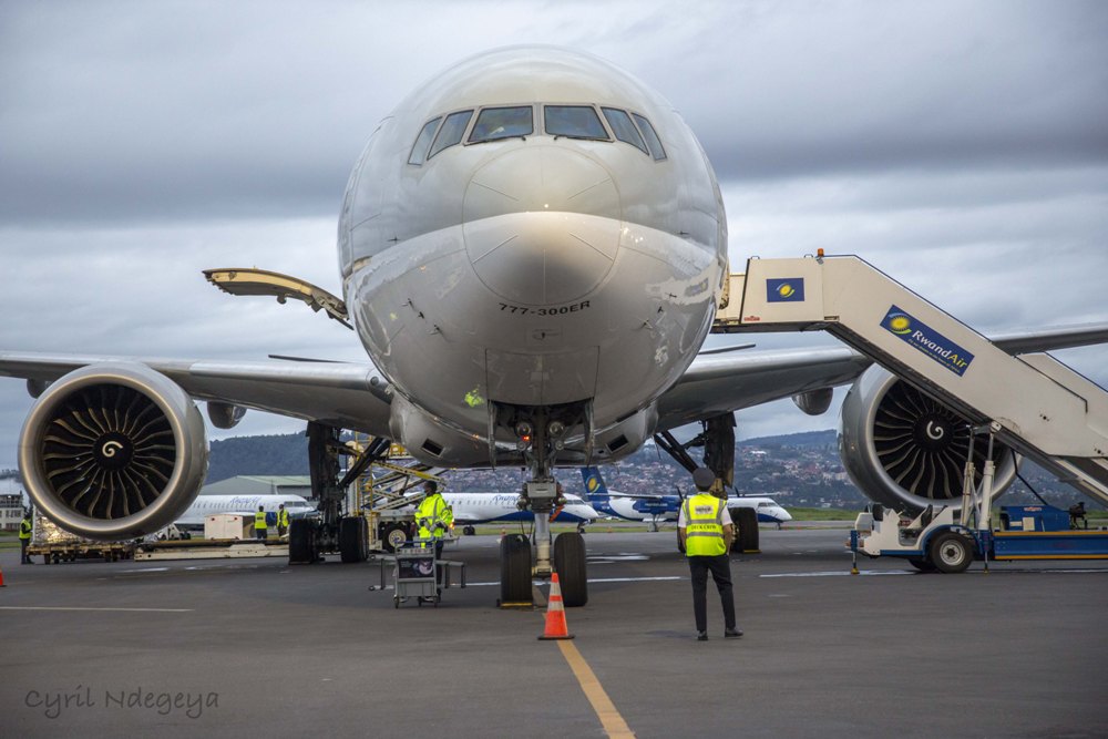 Boeing 777 ya Qatar Airways ipakururirwa i Kigali