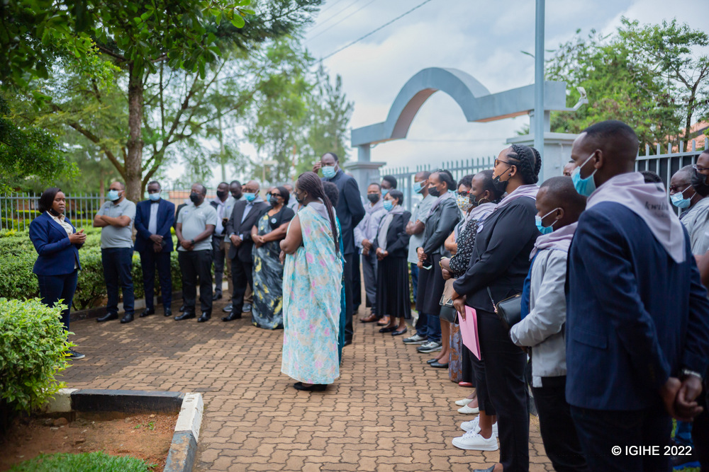 Ubwo basobanurirwaga amateka ya Jenoside yakorewe Abatutsi