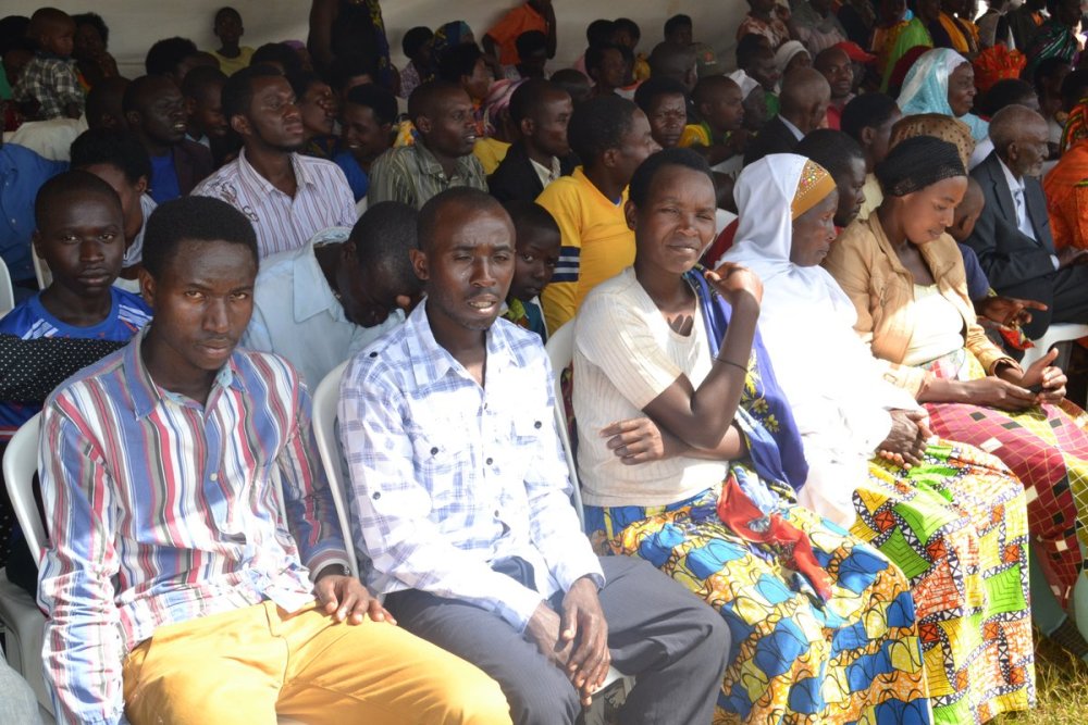 Bamwe mu bitabiriye umuhango wo gusiza ukwezi kwahariwe ibikorwa by’iterambere ry’Umugore mu Karere ka Kayonza
