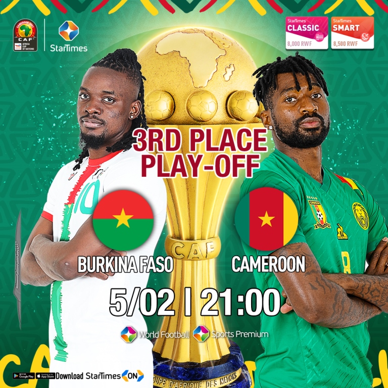 Cameroun na Burkina Faso zirahatanira umwanya wa gatatu kuri uyu wa Gatandatu