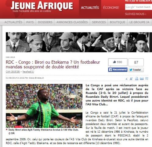 Nyuma yo gutanga ikirego Congo Brazza yifashishije ibitangazamakuru mpuzamahanga