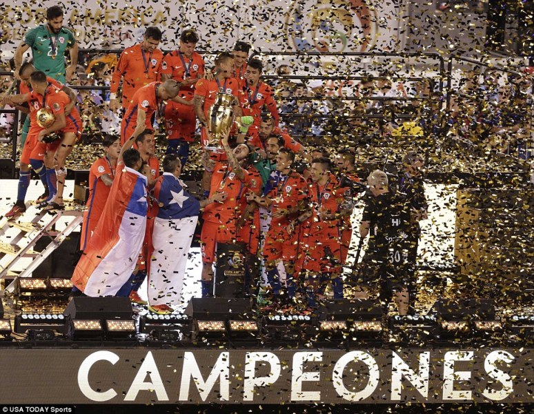 Chille niyo yatwaye Copa America yaberaga muri Leta Zunze Ubumwe za Amerika