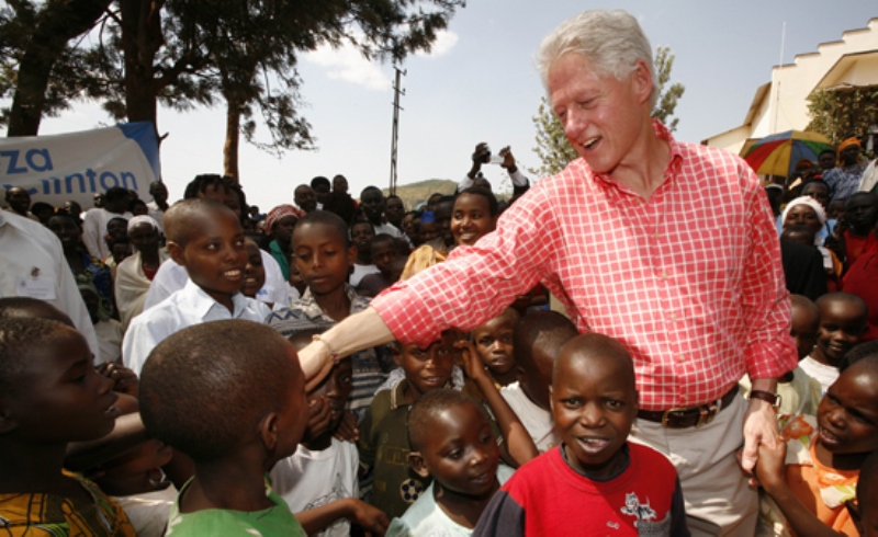 Bill Clinton ubwo yari mu Rwanda mu mwaka wa 2006