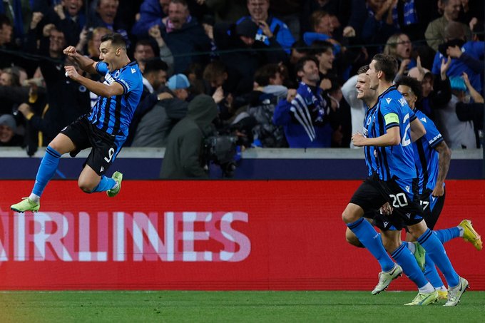 Club Brugge yatunguye Atletico Madrid bituma irushaho kujya habi