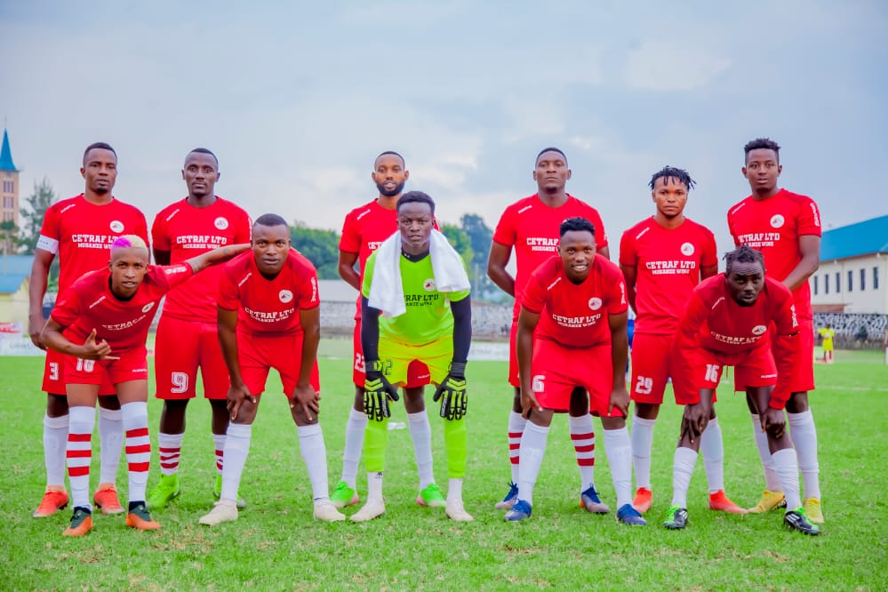 Abakinnyi 11 babanje mu kibuga ku ruhande rwa Musanze FC