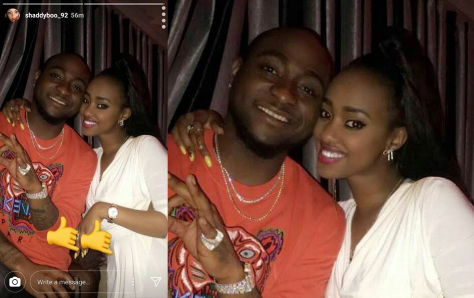 Shaddy Boo ari mu bavuzweho kugirana ibihe byiza na Davido