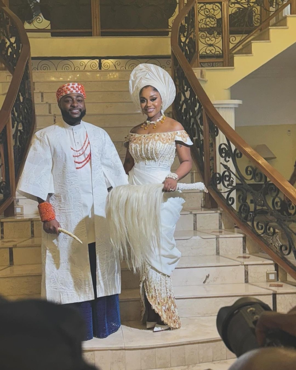 Davido na Chioma bakoze ubukwe bubereye ijisho